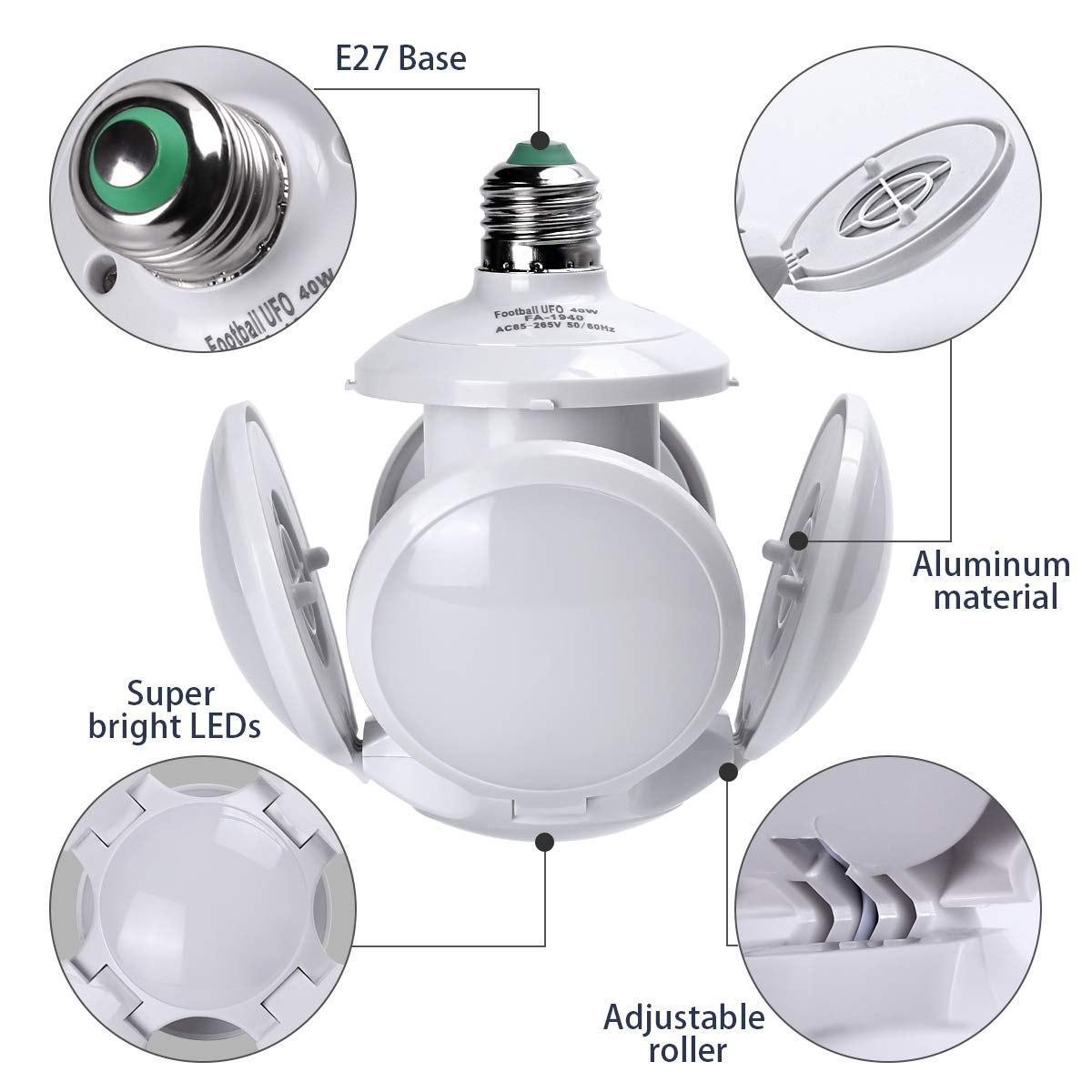 Лампочка люстра світлодіодна складана Football UFO Lamp (лампочка НЛО)
