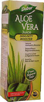 Натуральний СІК АЛОЕ ВІРА «ДАБУР» ALOE VERA JUICE 1л БАД для детоксикації організму, регулювання ваги