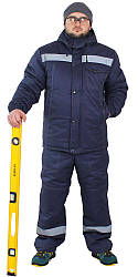 Спецодяг зимовий робочий костюм куртка з напівкомбінезоном "СТО" утеплений Костюм робочий зимовий