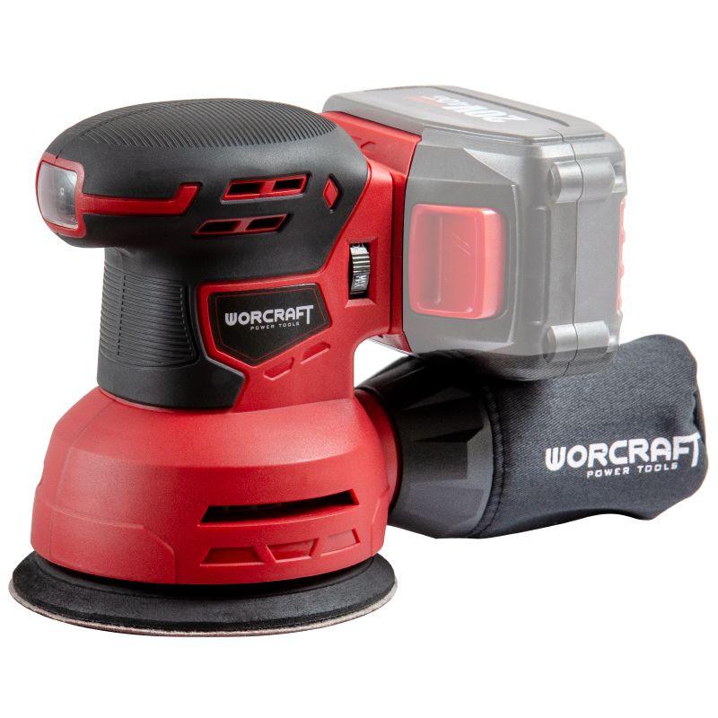 Акумуляторна шліфмашина орбітальна Worcraft CRS-S20Li без АКБ і ЗП, 20В