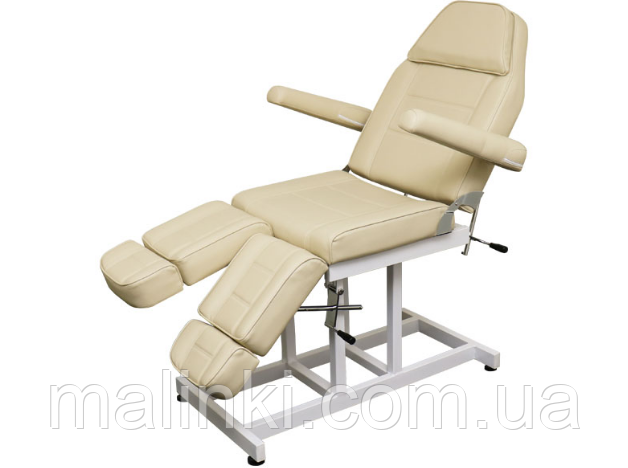 Педикюрне крісло-кушетка, модель 246 Т, бежевий колір, фото 1