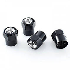 Ковпачки на ніпель для Деу Alitek Short Black Daewoo (4 шт.)