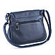 Жіноча шкіряна сумка крос-боді 05 синя, фото 2