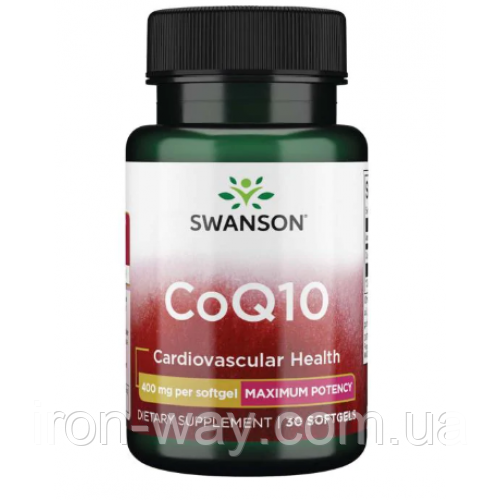 Swanson Coenzyme CoQ10 400 mg 30 softgels