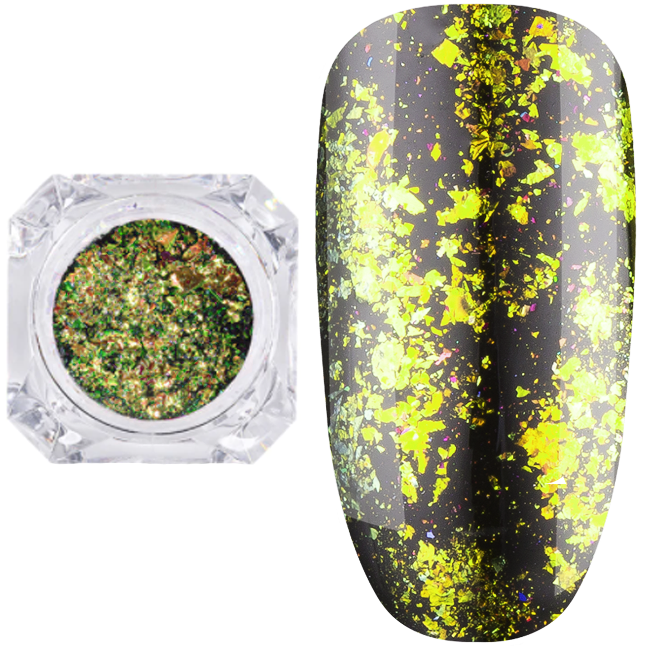 Дзеркальна втирка "Пластівці Юкі" Lilly Beaute, 0,2 г №9