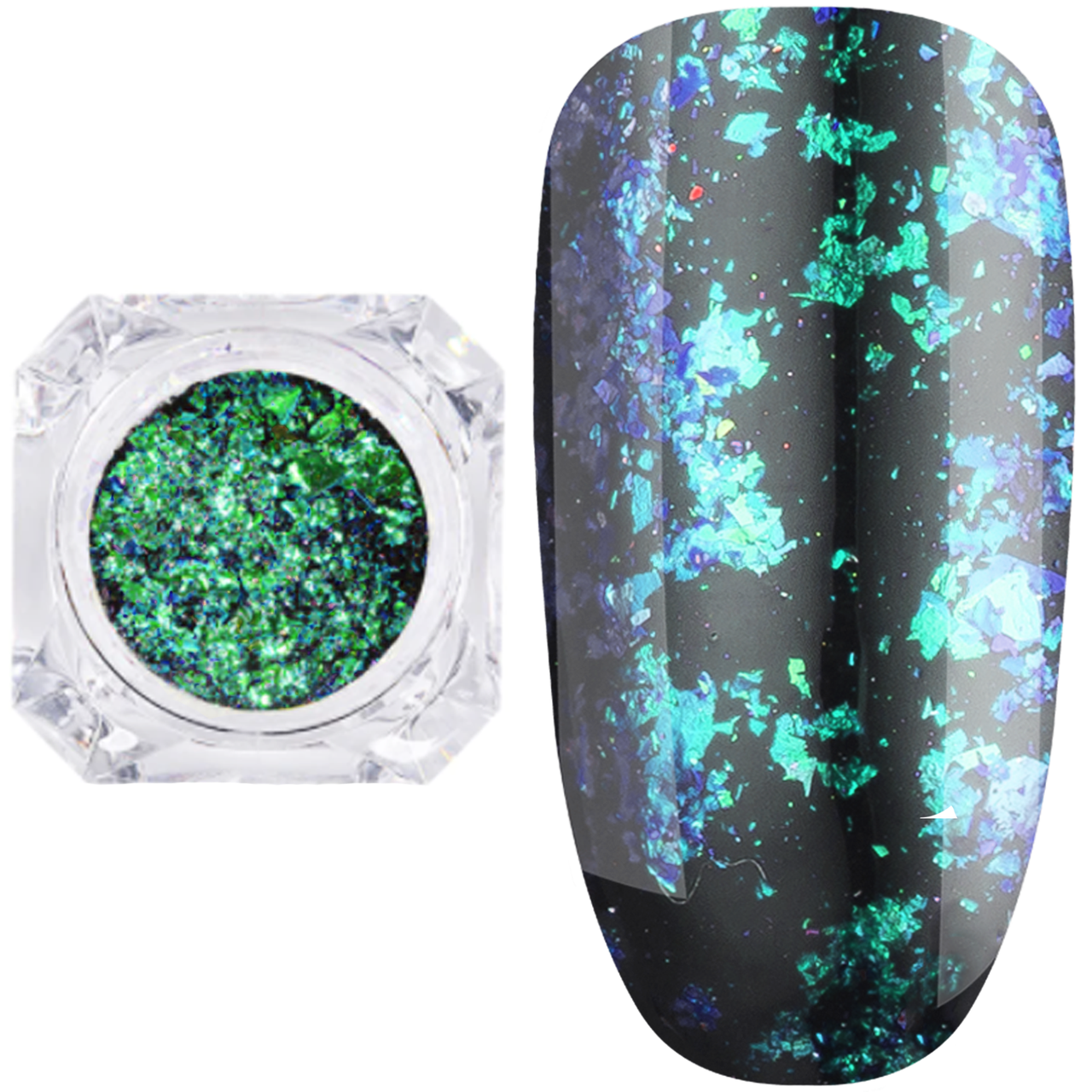 Дзеркальна втирка "Пластівці Юкі" Lilly Beaute, 0,2 г №8