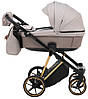 Коляска 2 в 1 Adamex Belissa Special Edidion (Gold) PS-608 капучіно - капучіно шкіра (перфорація), фото 4