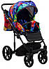 Коляска 2 в 1 Adamex Rimini Tip Y-123 калейдоскоп, фото 7