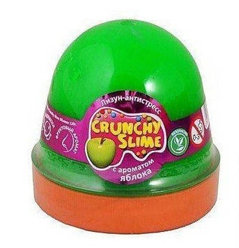 Лизун-антистрес "Mr.Boo" Crunchy slime Яблуко 120гр №80088(24)