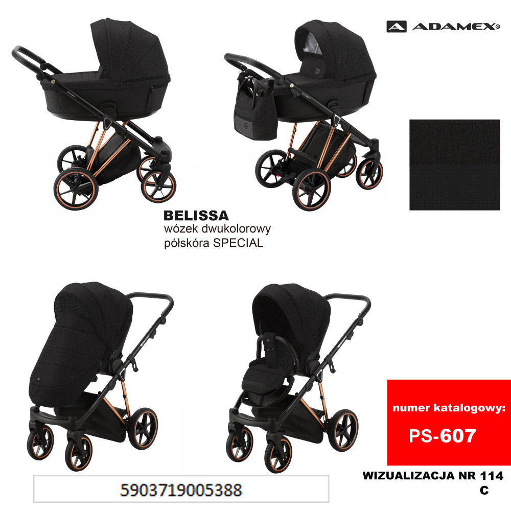 Коляска 2 в 1 Adamex Belissa Special Edidion PS-607, фото 1
