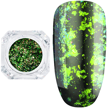 Дзеркальна втирка "Пластівці Юкі" Lilly Beaute, 0,2 г №10, фото 1