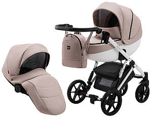 Коляска 2 в 1 Bair Next White ECO 64 лате