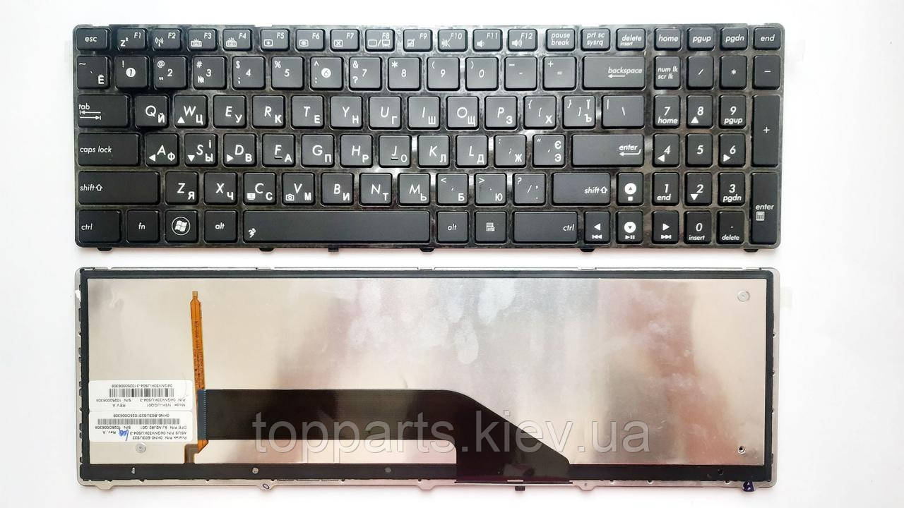 Клавиатура для Ноутбуков Asus K50, K60, K70 Черная с Подсветкой RU/US — в  Категории "Клавиатурные Блоки для Ноутбуков" на Bigl.ua (1447834107)