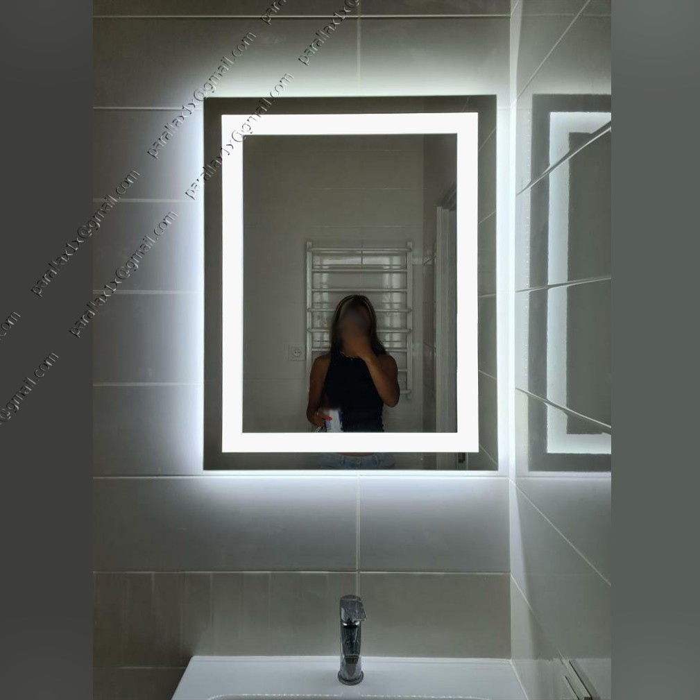 Дзеркало з LED-підсвіткою й додатковою підсвіткою за контуром 600х800 мм, L2 (А)