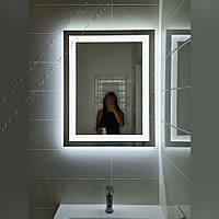 Зеркало с LED подсветкой и дополнительной подсветкой по контуру 600х800мм, L2(А)