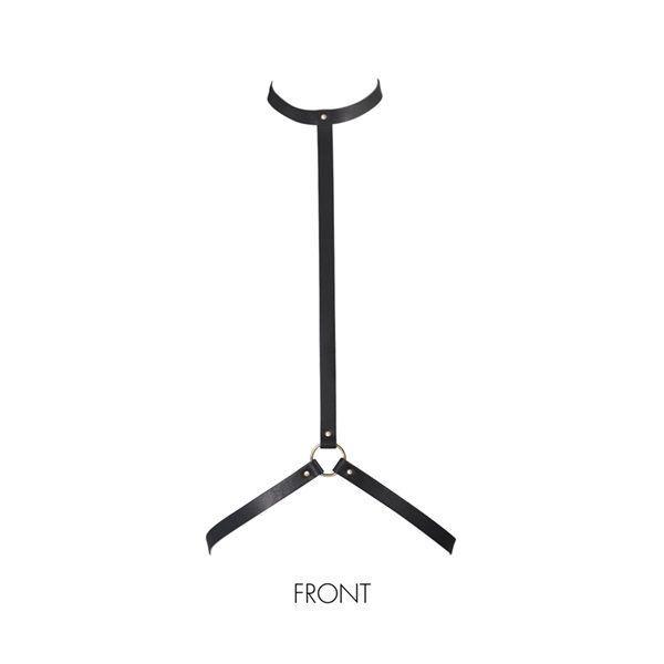 Портупея жіноча з поліуретану під шкіру чорна Bijoux Indiscrets MAZE Talla, фото 1