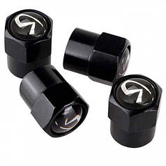 Ковпачки на ніпель для Інфініті Alitek Short Black Infiniti (4 шт)