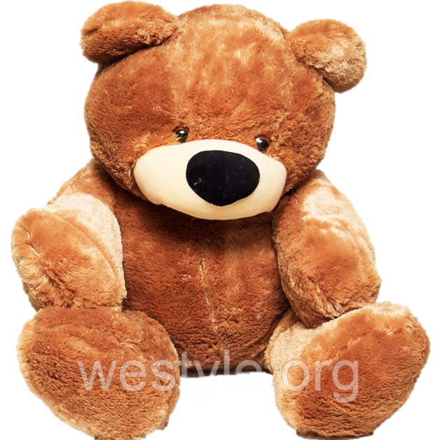 М'яка іграшка - Ведмідь сидячий Бублик коричневий