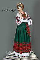 Женский народный костюм с вышивкой в этническом стиле №66