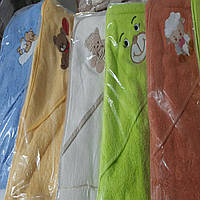 Дитячий капюшон - кутик для купання (різні кольори). Бавовна 100%.