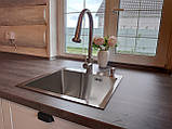 Кухонна мийка Platinum Handmade 5045 HD-D001 нерж.сталь 3.0/1.5, фото 3