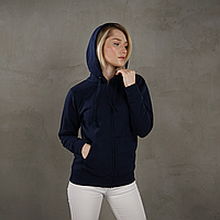 Женская премиум куртка-толстовка с капюшоном 0621180 XS, Глубокий тёмно-синий