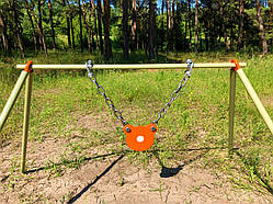 Стійка з мішенню гонгом 80 мм, для калібру 22LR.  Сателит (710)