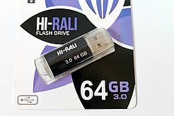 Флешка USB 3.0 Hi-Rali 64 GB спідньо-накопичувач