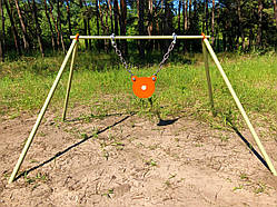 Стійка з мішенню гонгом 100 мм, для калібру 22LR.  Сателит (711)