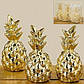 Декор ананаси набір з трьох золота кераміка һ11см 7709700, фото 2