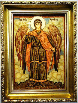 Ікона з янтаря Ангел Хранитель і-121 30*40