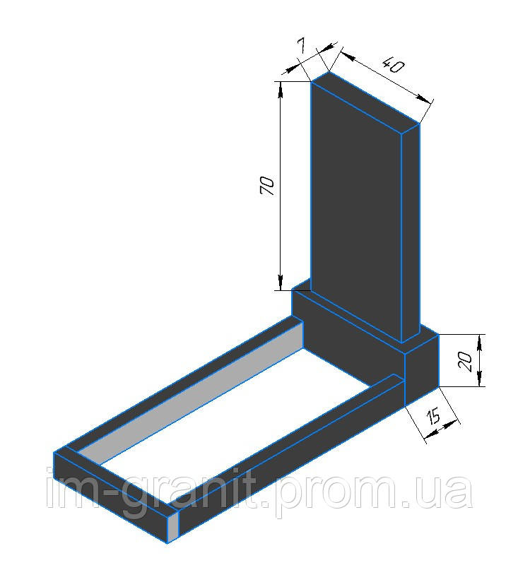 Комплект пам'ятника 0070/40 - фото 1 - id-p1447878442