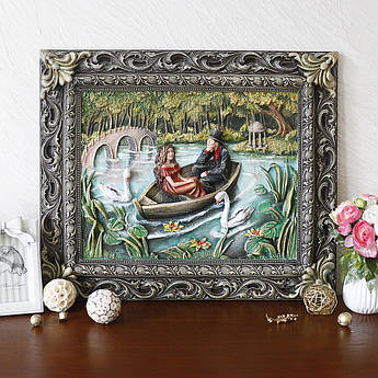 Картина панно Пара закоханих у човні КР 904 кольорова