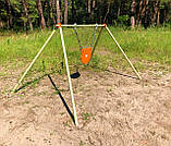 Стійка з мішенню гонгом 125 мм, для калібру 22LR. Сателит (712), фото 5