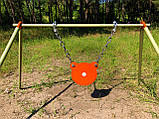 Стійка з мішенню гонгом 125 мм, для калібру 22LR. Сателит (712), фото 2