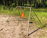 Стійка з мішенню гонгом 125 мм, для калібру 22LR. Сателит (712), фото 3