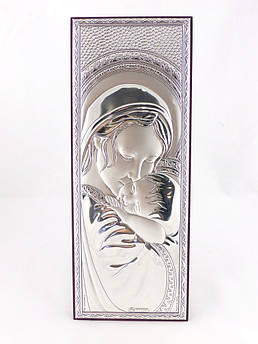 Образ Свята Марія з Ісусом на дерев'яній основі 85