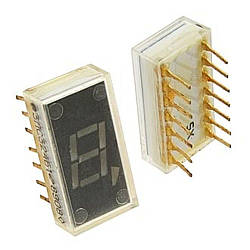 3ЛС324Б1, (АЛС324Б1)червоний семисегментний індикатор 1-розрядний (висота знака 7,5 мм.) (5-те приймання)