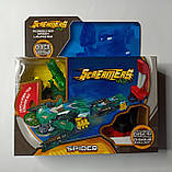 Дикі Скричеры Машинки трансформери 1 Скричер 2 диски Spider Павук Скорпіон + запускатор, фото 4