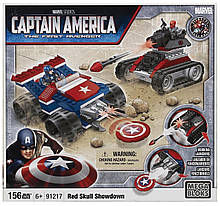 Конструктор 156 дет. Капітан Америка проти Червоного Черепа - Captain America Red vs Skull, Mega Bloks