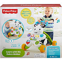 Ходунки толкатель Зебра Fisher-Price Learn with Me Zebra Walker