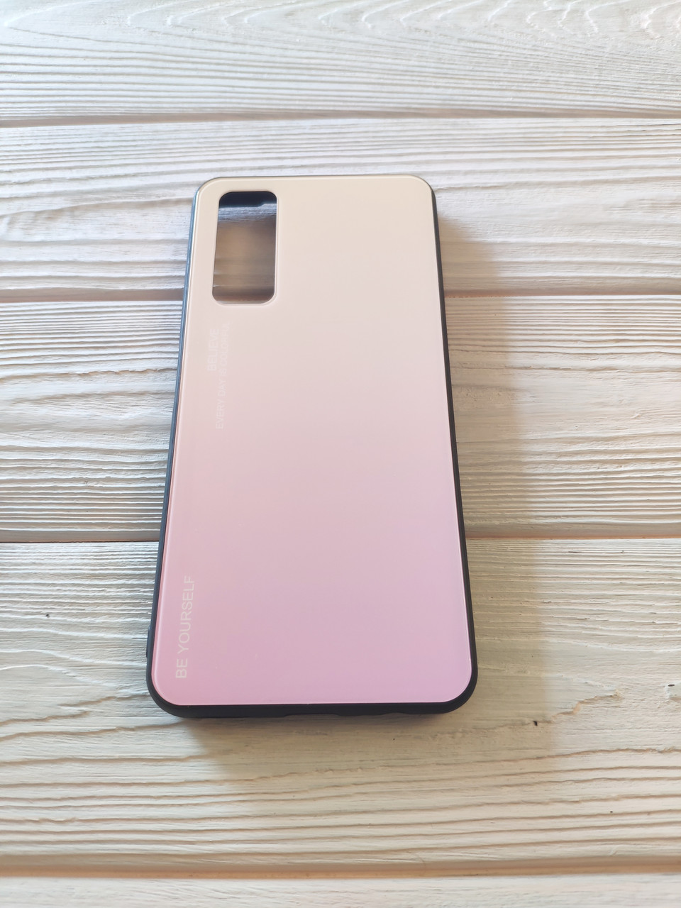 Чохол Gradient для Huawei P Smart 2021 бампер Gold-pink