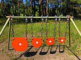 Стійка з мішенями гонгами 150,100,80 і 60 мм, для калібру 22LR. Сателіт (721), фото 2