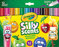 Смываемые фломастеры с запахом Crayola Silly Scents Washable Markers 12 шт