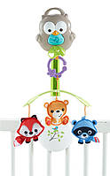 Fisher-Price Woodland Friends 3-in-1, Музыкальный мобиль Лесные зверята