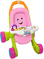 Музыкальные ходунки-толкатели Fisher-Price Stroll & Learn Walker Pink