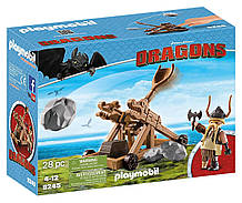 Playmobil 9245 Гоббер з катапультою How to Train Your Dragon Gobber Catapult with