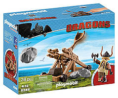 Playmobil 9245 Гоббер з катапультою How to Train Your Dragon Gobber Catapult with