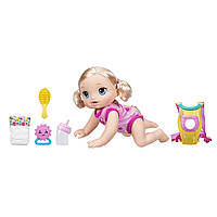 Інтерактивна лялька Плазуючий пупс Baby Alive Baby Go Bye Bye Blonde