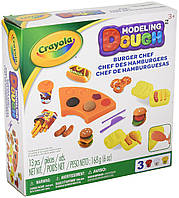 Crayola Тісто для ліплення бургер Modeling Dough Burger Chef Kit 11 pieces